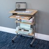 Stand Up Desk Store Adjustable Height Mobile Workstation with Retractable Keyboard Tray (29” Wide) - image 4 of 4
