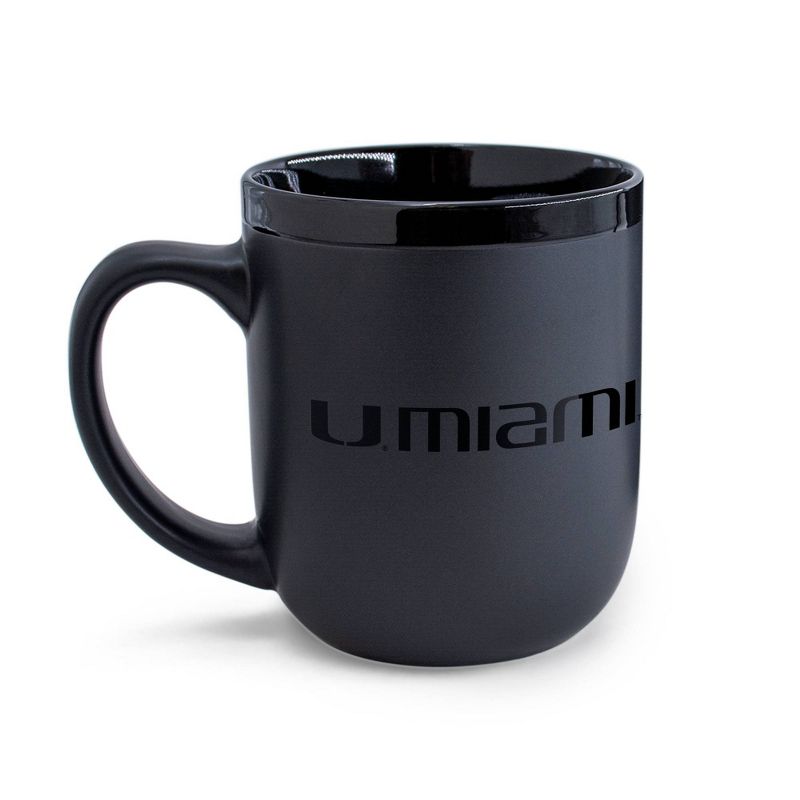 NCAA Miami Hurricanes 12oz Ceramic Coffee Mug - Black, 2 of 4