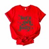 Simply Sage Market Whimsical Let's Get Jolly Short Sleeve Tee - M - Red - 3 of 4
