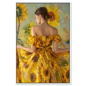 Art Remedy Van Gogh Sunflowers Dress Fashion and Glam Wall Art Framed - 1 of 4