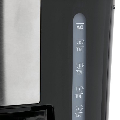 Haden 12-Cup Programmable Steel & Copper Drip Coffee Maker