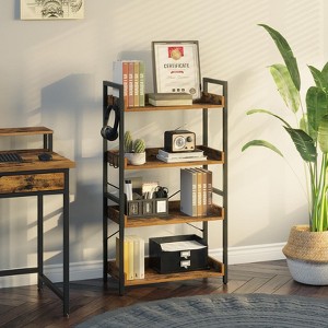 Greenstell Modern Style Bookshelf, Shelf Bookcase, High Bookshelf Corner Storage Organizer for Home Office Bedroom Kitchen Living Room - 1 of 4