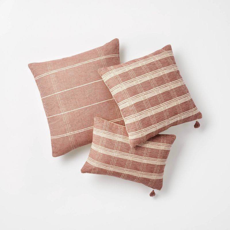 Woven Plaid Throw Pillow with Tassel Zipper - Threshold™ designed with Studio McGee, 5 of 12
