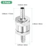 Unique Bargains Aluminum Alloy Non-Return One Way Check Valve Valve 2 Pcs - 3 of 4