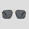 Anna-Kaci Women's Chic Trimmed Octagon Polarized Sunglasses UV400 Protection - 2 of 4