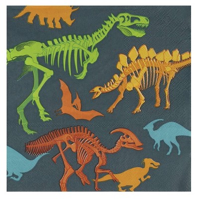 Juvale 100-Pack Gray Disposable Paper Napkins for Dinosaur Party Supplies (6.5 x 6.5 in)