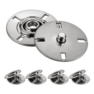 Unique Bargains Alloy Invisible Durable High Hardness Buckle Fasteners Press Studs Buttons 5 Pcs - 1 of 4