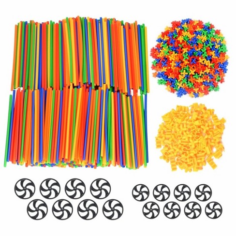 Straws And Connectors With Wheels 816 Piece Target