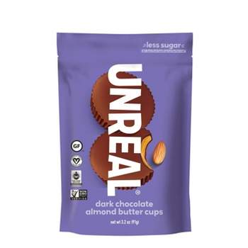 UNREAL Dark Chocolate Almond Butter Cups Candy - 3.2oz
