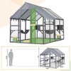 Sandinrayli Extra Large Catio Outdoor Cat Enclosure, 110" Large Walk-in Outdoor Cat Run for Multiple Cats - 3 of 4