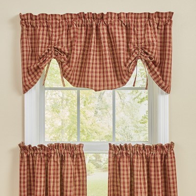 Lined Border Valance 72 x 14 Inches and Pa Park Designs Rue Du Marche Runners 