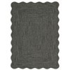 Garvee Scalloped Braided Printed Area Rug Washable Non Slip Low Pile Accent Rug Soft Foldable Rugs - 3 of 4
