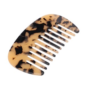 Unique Bargains Anti-Static Pocket Size Wide Tooth for Thick Curly Hair Detangling Comb 1 Pc - 1 of 4