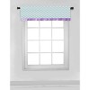 Bacati - Rod Pocket Window Valance Paisley Isabella Purple/Aqua - 4 of 4