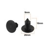 Unique Bargains Plastic Car Auto New Rivets Fastener Push Clips Black 100pcs 8mm Hole Dia - image 3 of 4