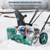 Garvee Snow Blower 20 Inch, Snow Blower Cordless with 180¡ã Rotating Chute for Driveway, Patio, Sidewalk, Blue/Black - 3 of 4