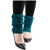 INSPIRE CHIC Women's Knitted Solid Color Warm Knee High Length Ribbed Leg Warmers - 2 of 4