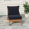 WestinTrends  Avalon Outdoor HDPE Deep Seating Modular Armless Patio Chair with Patio Cushions - 2 of 4
