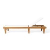 PAGED Patio Chaise Lounge Simple Wooden Folding Chair with Handle Modern Lounge Chair with Curved Design for Garden, Poolside - 4 of 4