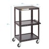 ECR4Kids AV Media Cart, Rolling Storage, Black - image 2 of 4