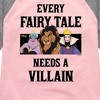 Girls' - Disney Villains - Every Fairy Tale Needs A Villain Shirt Tail Raglan Graphic T-shirt - 2 of 4
