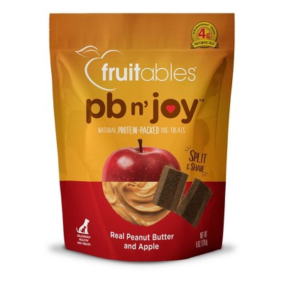 Fruitables pbn'joy Peanut Butter & Apple Natural Protein Packed Dog Treats - 6oz