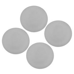 Unique Bargains Silicone Non-Slip Washable Jar Opener Pad Dark Grey 4 Pcs - 1 of 4