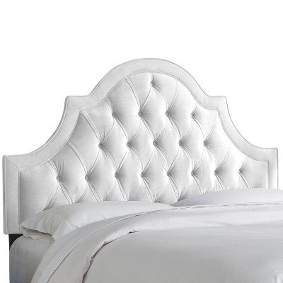 target white headboard