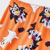 Toddler Boys' 2pc Bluey Long Sleeve Halloween Viscose Snug Fit Pajama Set - Orange - 4 of 4