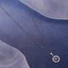 SOHI Women's Metallic Silver The Clover Pendant Necklace - 3 of 4