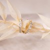 14K Gold Plated 925 Sterling Silver Post Cubic Zirconia Huggie Earrings Small Gold Hoop Earrings for Women | CZ Stud Cuff Earring - 4 of 4