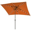 Sonkuki 10x6.5 ft LED Rectangular Patio Market Umbrella 3-Year-Non-Fading - 2 of 4