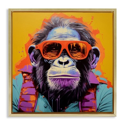 Stupell Industries Pop Style Gorilla, 18" x 18"