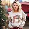 Simply Sage Market Women's Graphic Sweatshirt Floral Santa - 2 of 4