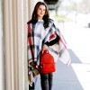 Pavilion Gift Company - White, Black & Red Plaid - 52" x 54" One Size Fits Most - Sweaters and Shawls - 2 of 4