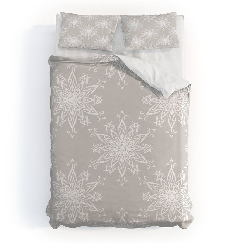 King Lisa Argyropoulos La Boho Snow Polyester Duvet Cover + Pillow Shams Beige - Deny Designs, 5 of 9