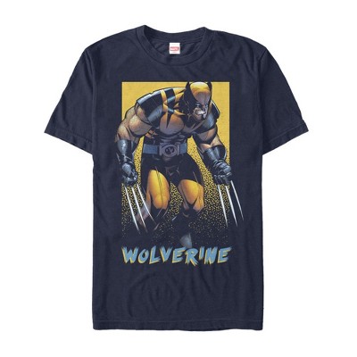 Men's Marvel X-Men Wolverine Classic T-Shirt - Navy Blue - Small