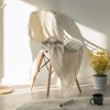Deerlux Decorative Chevron Pattern Knit Throw Blanket with Chic Fringe Details, Cozy and Sophisticated, Lightweight, Breathable, Easy Care - 3 of 4