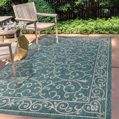 JONATHAN Y Charleston Vintage Filigree Textured Weave Indoor/Outdoor Area Rug