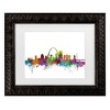 Trademark Fine Art Michael Tompsett St. Louis Missouri Skyline Matted Framed Art - 2 of 4