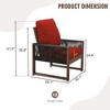 YARDSIGHT  Elegant Outdoor Wooden Chair with Cozy Soft Cushions for Garden Relaxation - 3 of 4