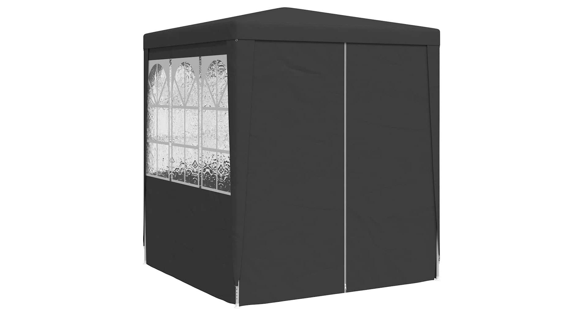 vidaXL Professional Party Tent with Side Walls 6.6'x6.6' Anthracite 0.3 oz/ft²