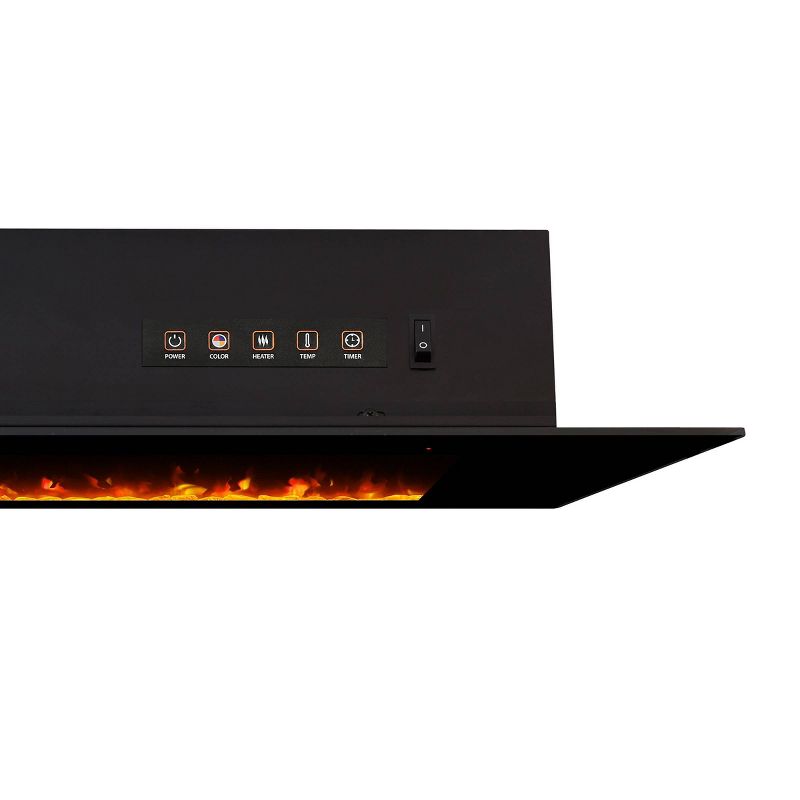 Real Flame 40&#34; Corretto Wall Hung Electric Fireplace Black, 6 of 10