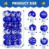 Joyfy 36 Pcs Shatterproof Home Party Decorative Christmas Tree Hanging Ball Ornaments 2.36inch - 3 of 4