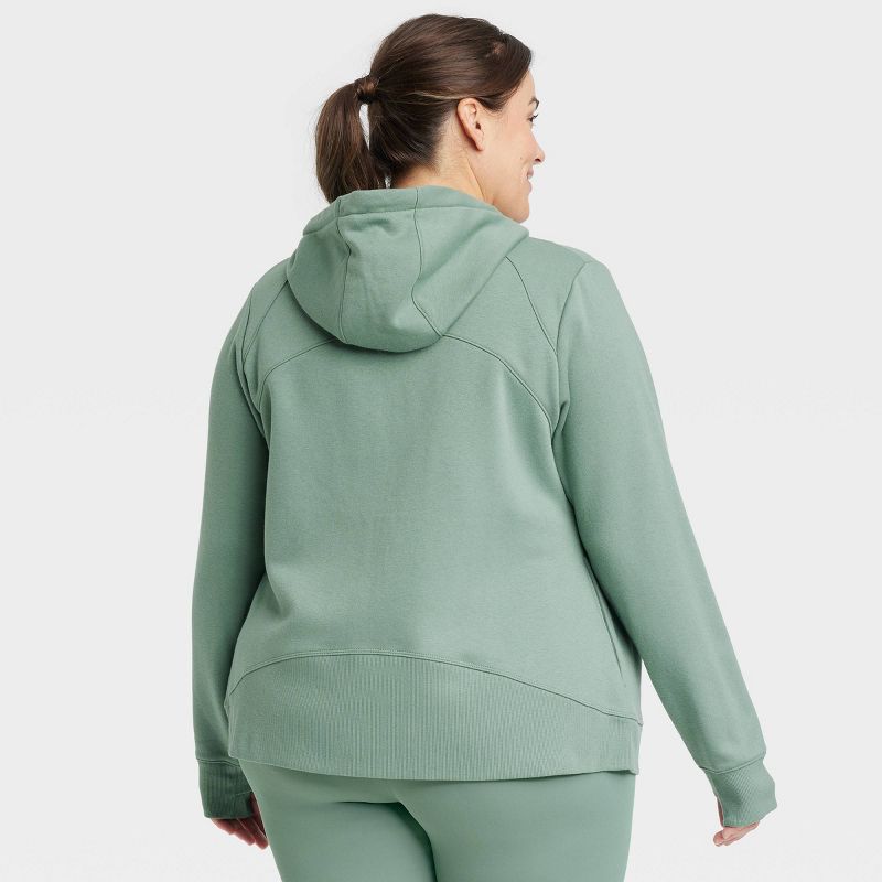 Women's Fleece Full Zip Hoodie - All In Motion™, 3 of 10
