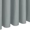 Home Mart Goods Light Grey Fabric Textured Glam luxury Shower Curtain With 12 Metal Roller Ball Hooks - 72" x 72" - 3 of 3