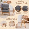 Lyngins Polyester Accent Chairs with Pillow,Upholstered Arm Chairs with Solid Wood Frame for Living Room,Bedroom - 4 of 4