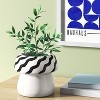 10% Recycled Ceramic Mushroom Vessel White - Room Essentials™ - 2 of 3