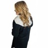 Women's Zipper Button Down Coat - Hem & Thread - 4 of 4