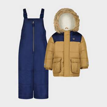 B\'gosh Beige Toddler Boys\' Bib : And ® Target Jacket Snow - Colorblock Oshkosh Set